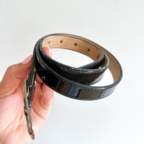 Longchamp Patent Leather Belt Black OS - Picture 4 of 8